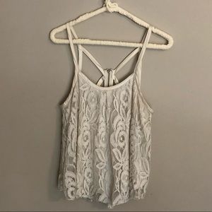 Allen B lace tank